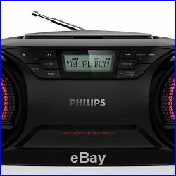 Philips Az3831/12 Portable Stereo CD Player Mp3 Playback Boombox 5w