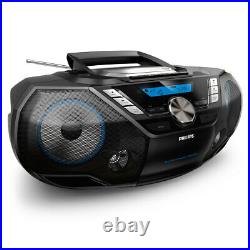 Philips CD Soundmachine BoomBox 12W Portable Speaker with DAB+, Bluetooth, CD