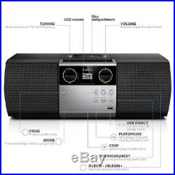 Philips Portable Micro Hi-Fi Music Sound System, CD Player, MP3-CD, and