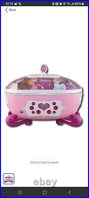 Pink Disney Princess CD Player Boombox with Jewelry Box & Mirror Vintage NEW