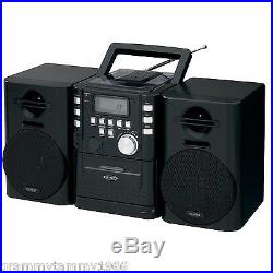 Portable Audio Music System FM CD Player Cassette Stereo Radio Speaker Boombox