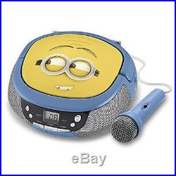 Portable Audio Video Minions MS-430. EX CD Player Boombox with Mic NEW LOT TOOL