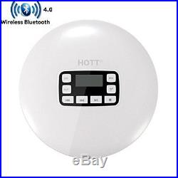 Portable Bluetooth CD Player with LED Display/Headphone Jack Anti-Skip shock