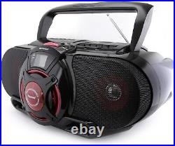 Portable Bluetooth, MP3/CD AM/FM Stereo Radio Cassette Player/Recorder