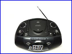 Portable Boombox CD Cassette MP3 Player Recorder AM FM Radio Digital Aux Audio