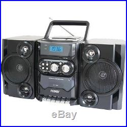Portable CD MP3 Player with AM FM Radio, Detachable Speakers, Remote Naxa