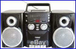 Portable CD Player AM FM Radio Cassette Detachable Speakers Bass Boost Boom Box
