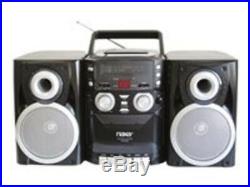 Portable CD Player AM FM Radio Cassette Twin Detachable Speakers LCD Display New