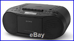 Portable CD Player AM/FM Stereo Radio Cassette Boombox Tape Recorder Brand New