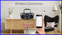 Portable CD Player Bluetooth Stereo Sound, Digital AM FM Radio, MP3 CD Portable CD Player Bluetooth Stereo Sound, Digital AM FM Radio, MP3 CD