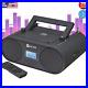 Portable CD Player Boombox Bluetooth Audio System AM FM Radio USB Rechargeable