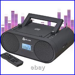 Portable CD Player Boombox Bluetooth Audio System AM FM Radio USB Rechargeable