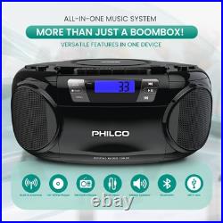 Portable CD Player Boombox Bluetooth with Cassette Player All in one Powerful Portable CD Player Boombox Bluetooth with Cassette Player All in one Powerful