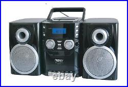 Portable CD Player Boombox with AM/FM Stereo Radio Cassette Player/Recorder