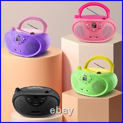 Portable CD Player Boombox with AM FM Stereo Radio Kids CD Player