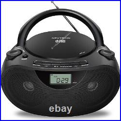 Portable CD Player Boombox with Bluetooth & AM/FM Radio Perfect for Outdoors