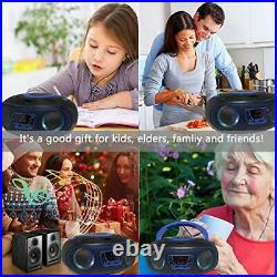 Portable CD Player Boombox, with Bluetooth FM Radio USB MP3 Playback, CD WCD9949