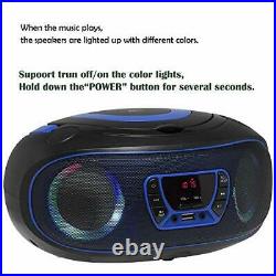 Portable CD Player Boombox, with Bluetooth FM Radio USB MP3 Playback, CD WCD9949