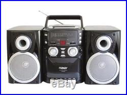 Portable CD Player FM Radio Cassette Detachable Speakers Audio Sound System LCD
