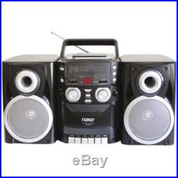 Portable CD Player FM Radio Cassette Detachable Speakers Audio Sound System LCD