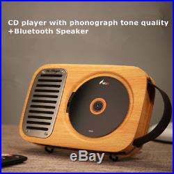 Portable CD Player With Phonograph Tone Quality+Bluetooth Speaker, Boombox
