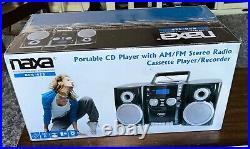 Portable CD Player with AM/FM Stereo Radio Cassette Player/Recorder (NPB-426)