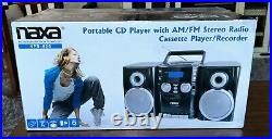 Portable CD Player with AM/FM Stereo Radio Cassette Player/Recorder (NPB-426)