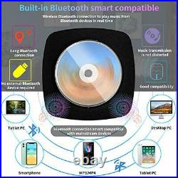 Portable CD Player with Bluetooth Boombox 4000mAh, dust Proof Wall Mounted CD