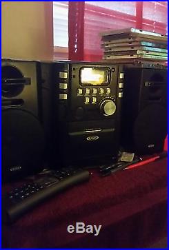 Portable Cd Music System With Cassette and Fm Stereo Radio Jensen Player New