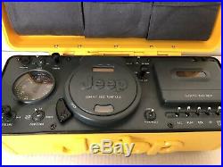 Portable Jeep Boombox CD AM/FM Radio Cassette Player Recorder Vintage WPSS-1A