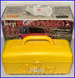 Portable Jeep Boombox CD AM/FM Radio Cassette Player WPSS-1A Needs Repairs