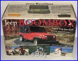 Portable Jeep Boombox CD AM/FM Radio Cassette Player WPSS-1A Needs Repairs