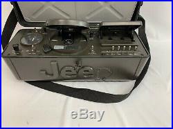Portable Jeep Boombox CD Radio Cassette Player WPSS-1A Gray Battery Powered#6352