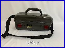 Portable Jeep Boombox CD Radio Cassette Player WPSS-1A Gray Battery Powered#6352