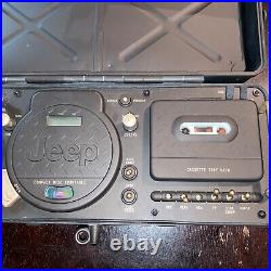 Portable Jeep Boombox CD Radio Cassette Player WRSS-2A 1997 Gray Battery Powered