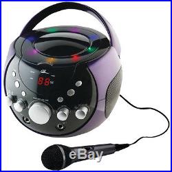 Portable Karaoke Boombox/CD player / Plays CD+G, CD, CD-R/RW discs with LED light