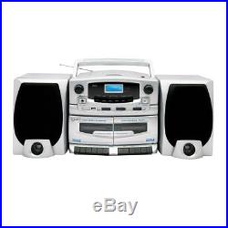 Portable MP3/CD Player with Cassette Recorder, AM/FM Radio & USB Input