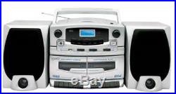 Portable MP3/CD Player with Cassette Recorder, AM/FM Radio and amp USB Input