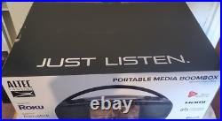 Portable Media BoomBox/FiretvStick/HDMI/Roku/CD-DVD Stream-Listen-Play