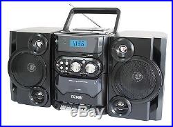 Portable Mp3 CD Player Cassette Recorder Am/fm Radio Boombox Ac/dc Remote Usb-in