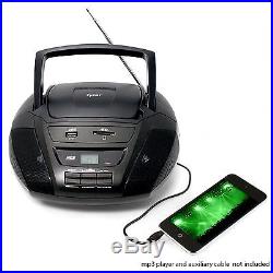 Portable Stereo Audio Mp3/Cd Player With Usb/Aux/Sd/Mmc Inputs Am/Fm Radio Boombox