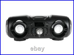 Portable Stereo Boombox Speaker with Mega Bass USB MP3 Player LED Festival Music