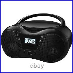 Portable Stereo CD Player Boombox Aux Input and 3.5mm Headphone Jack Portable CD