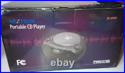 Portable Stereo CD Player Boombox with AM/FM Radio, Bluetooth, USB, AUX-in, H