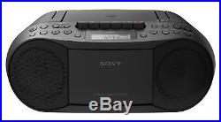 Portable Stereo Player CD Cassette MP3 Boombox Audio AM/FM Radio Player Black US