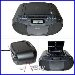Portable Stereo Sound System Boombox MP3 CD Player Digital Tuner AM FM Radio US