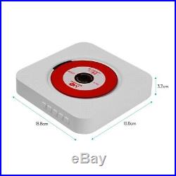 Portable Wall Mounted CD Player Music Amplifier Audio Boombox with Remote