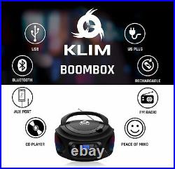 Portable Wireless MP3 Audio CD Boombox Stereo Player Bluetooth USB AUX FM