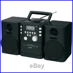 Portable cd player jensen boombox stereo system, radio, cassette, music player
