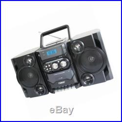 Portable mp3/cd player with am/fm stereo radio and cassette player/recorder